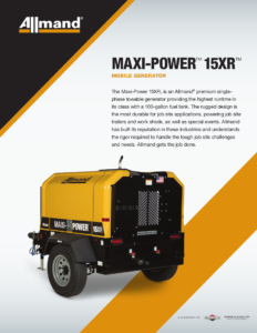 Allmand Maxi-Power 15XR