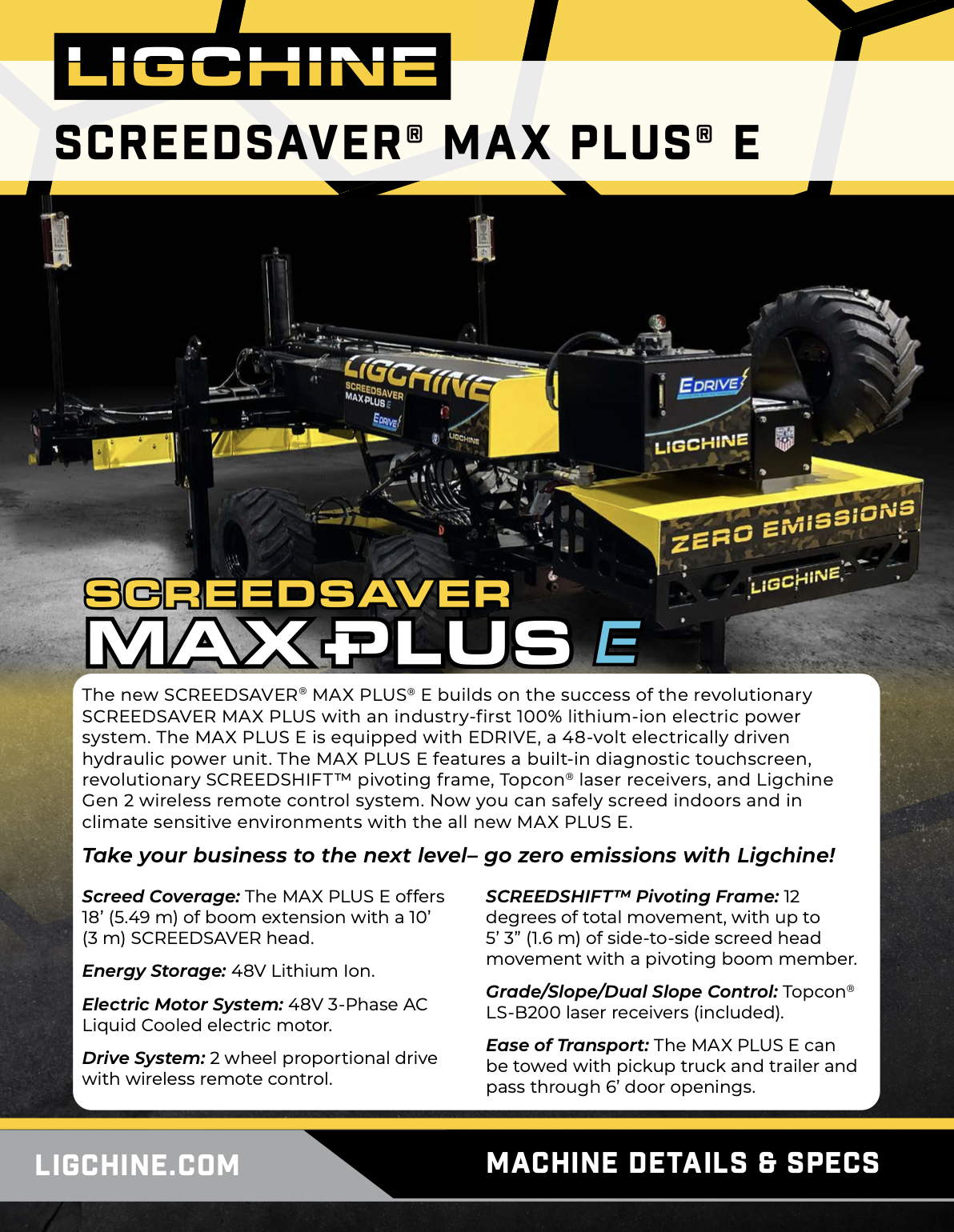 ScreedSaver MaxPlus E Cover Sheet